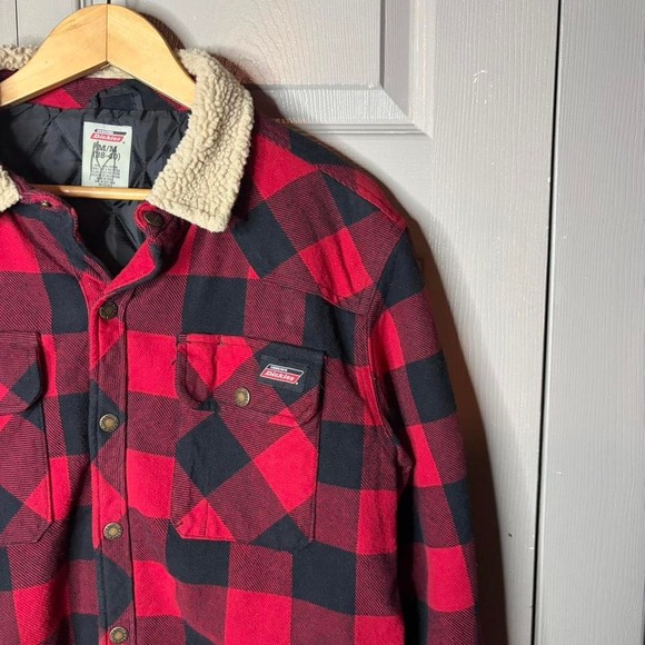 Vintage dickies plaid button up flannel  size M 22x29 - Picture 7 of 8